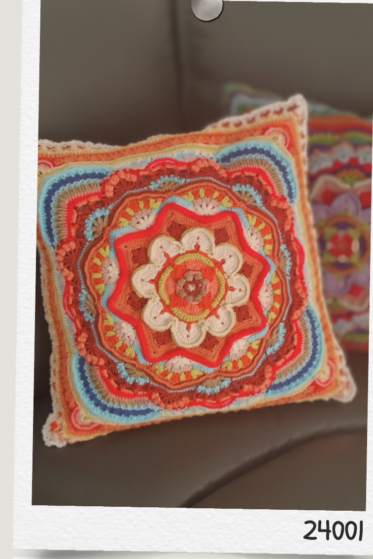 כריות סרוגות — מנדלות | Crocheted Mandala Pillows