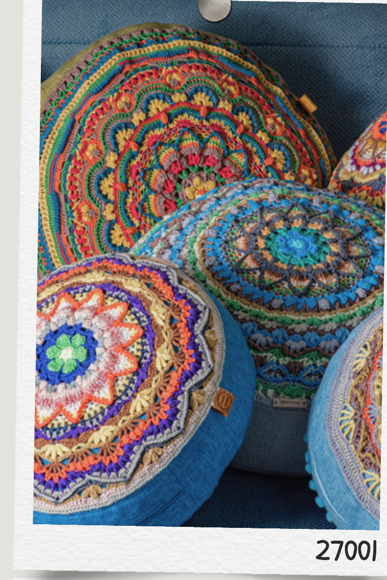 כריות סרוגות — אוסף מנדלות | Mandala Pillow Collection